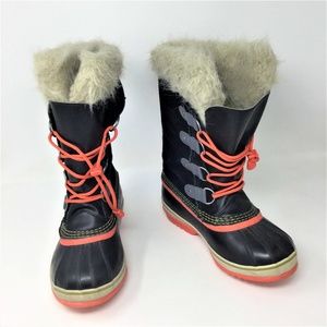 Sorel Waterproof Boots Fur Top Kids 4